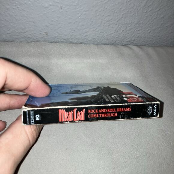 Tape Used Meat Loaf Rock And Roll Dreams Come Through Cassette 1 Single 1 Live - Picture 3 of 6